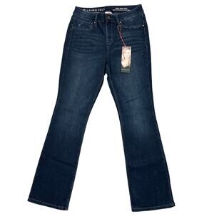 Laurie Felt Pull-On Silky Baby Bell Jeans Sz Small Petite Mid-Rise Bootcut NEW!